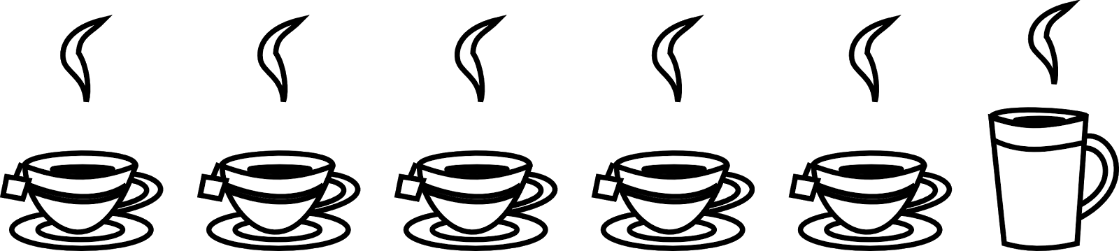 Free Digital Tea Border Png - Free Digital Tea Border Png (1600x359)