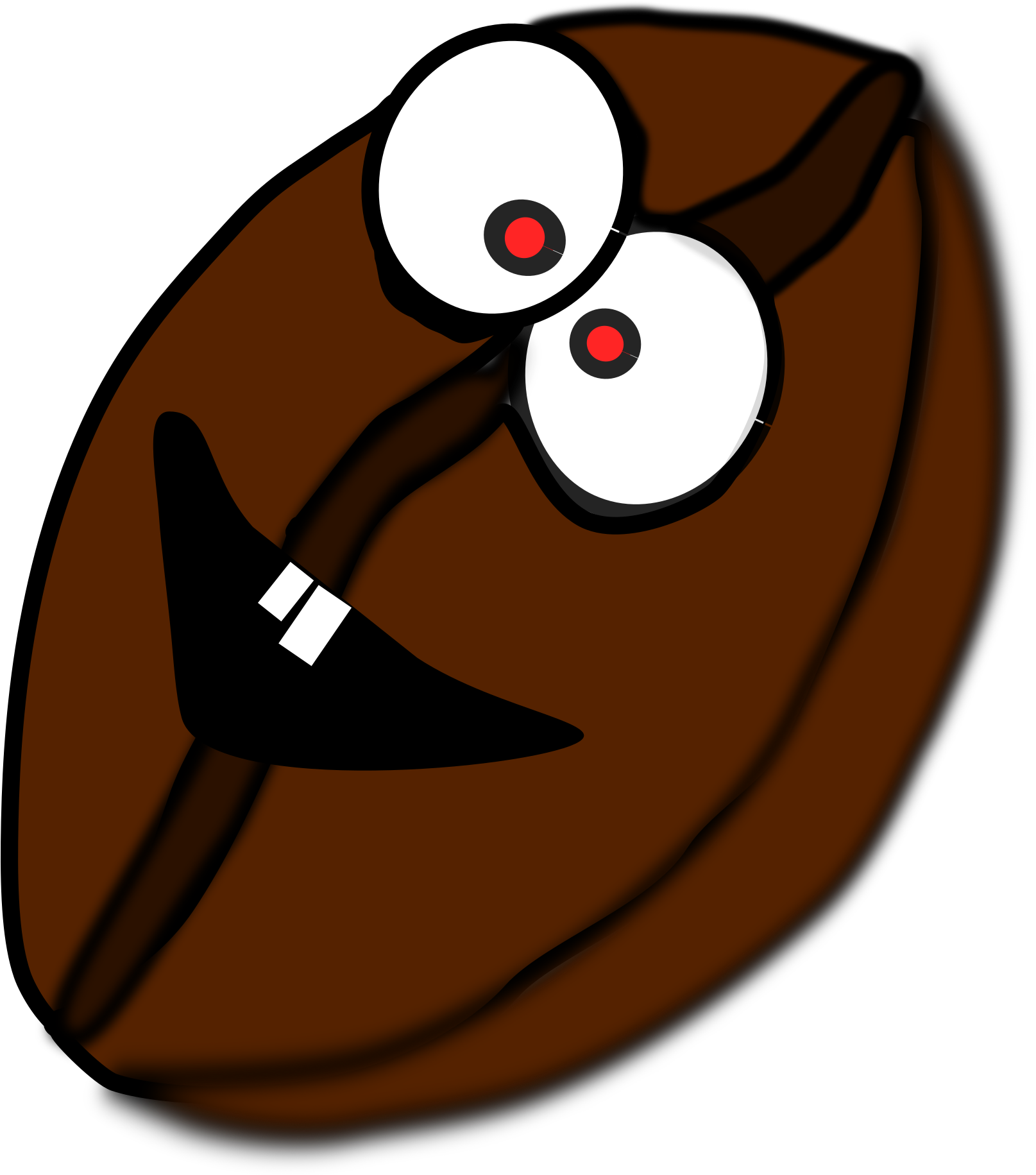 Beans Clipart Face Pencil And In Color Beans Clipart - Coffee Bean With Eyes (2030x2400)