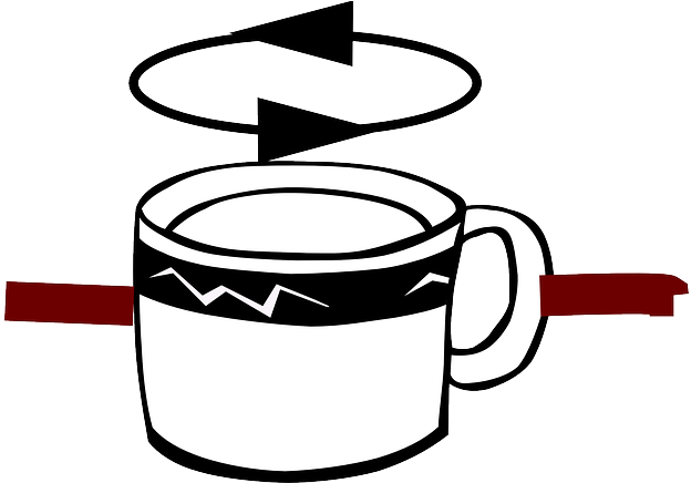 Hot, Java, Coffee, Drink, Beverage, Rotating - Spining Cup Png Gid (640x435)