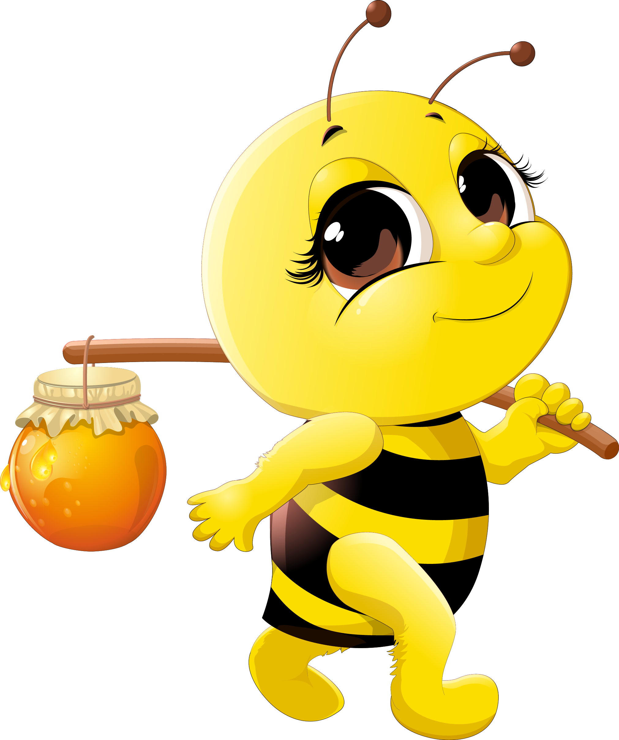 Honey Bee Cartoon Clip Art - My Life As A Honey Bee By Joyce A Wagner.