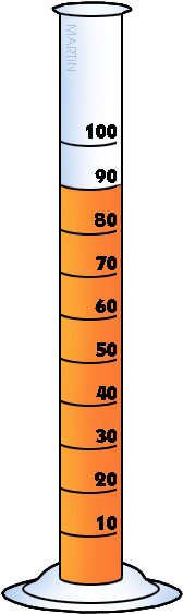 Free Chemistry Clip Art By Phillip Martin, Graduated - Cylinder (209x589)