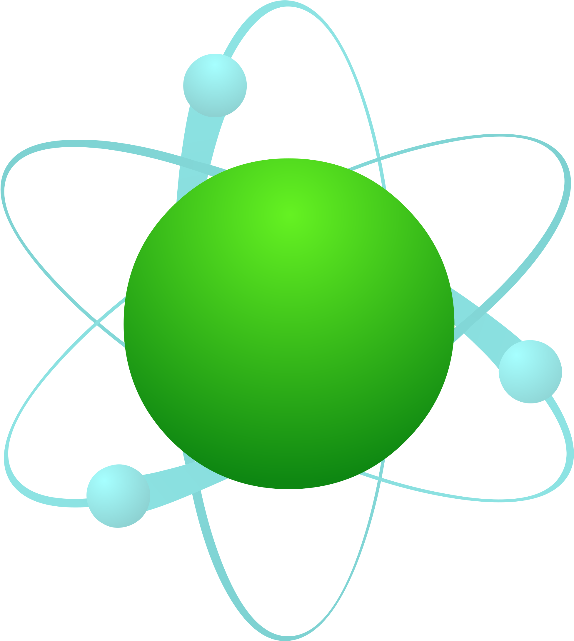 Atoms And Electrons Chemistry Clip Art - Atoms And Electrons Chemistry Clip Art (2158x2400)