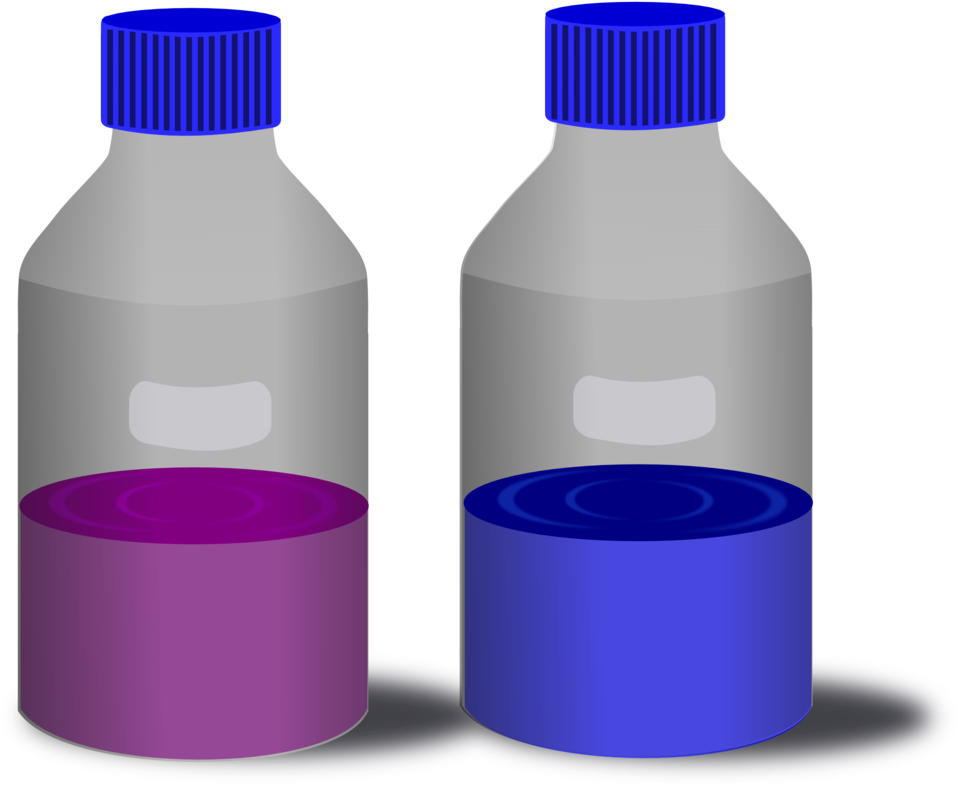 Bottle Clipart Chemistry - Reagent Bottle Clip Art (958x785)