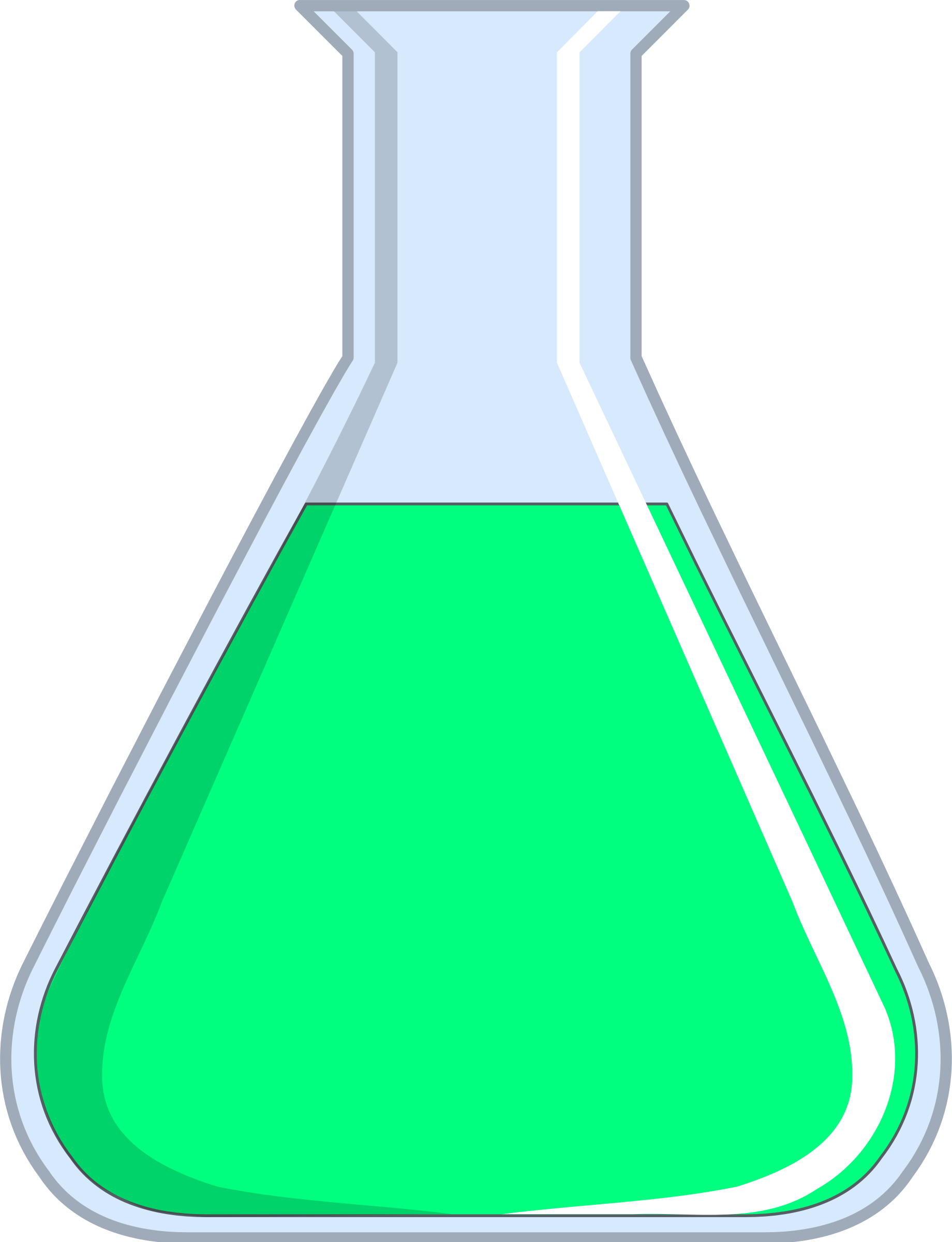 Science Glasses Cliparts - Test Tube Png (1840x2400)