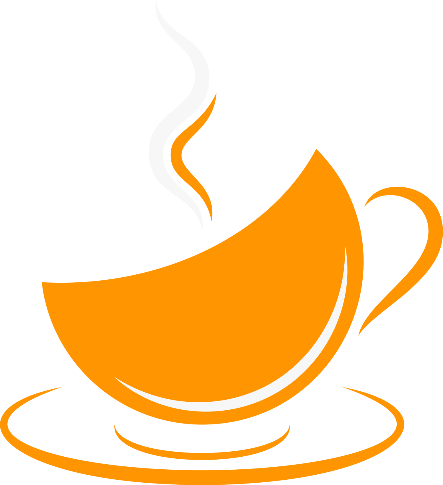 Coffee Cup Cafe Orange Coffee Clip Art - Coffee Cup Cafe Orange Coffee Clip Art (1500x1642)