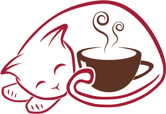 Home Logo - Cat And Coffee Png (550x400)