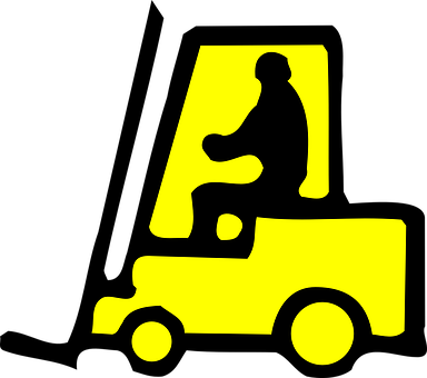 Forklift Industry Lift Machine Lifting Wei - Forklift Sign (384x340)