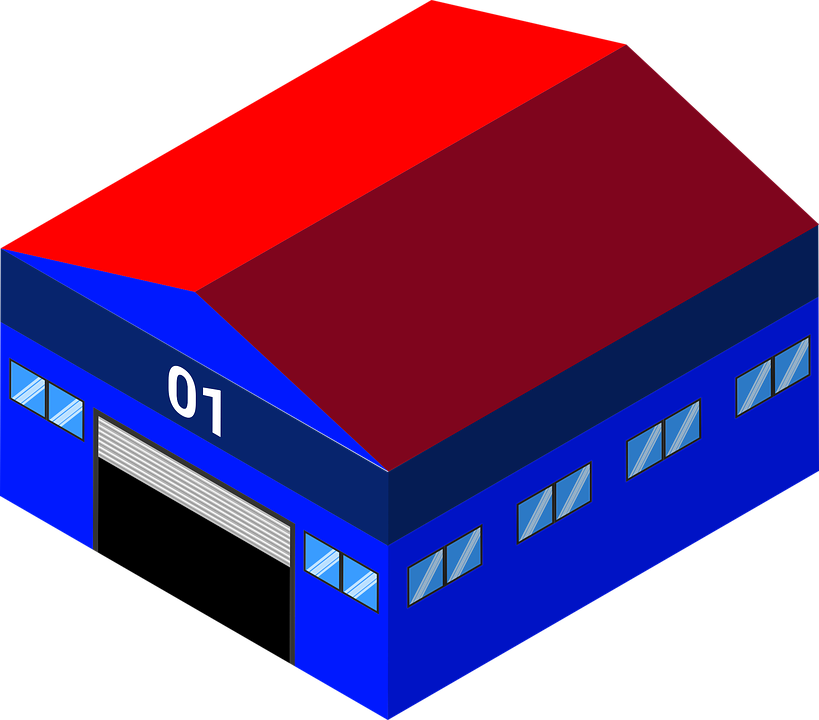 Warehouse Winery Isometric Building Free I - Warehouse (819x720)