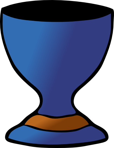 Egg Cup Blue Empity Clip Art - Egg Cup Clip Art (462x599)