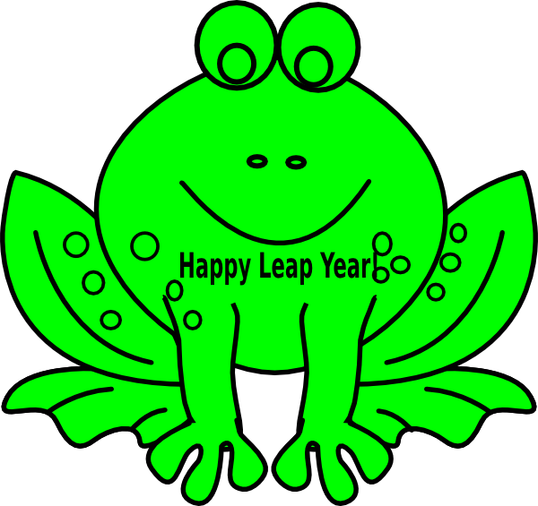 Leap Year Frog Clip Art At Clker Com Vector Clip Art - Leap Year Clip Art (600x565)