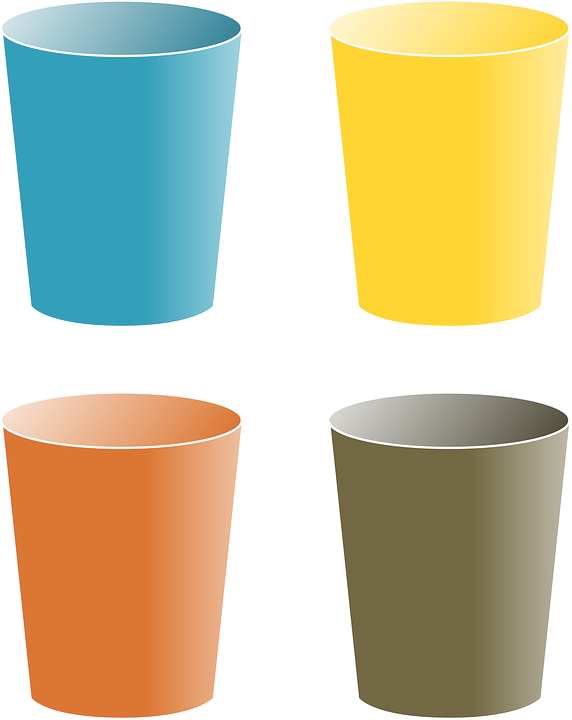 Tub Tumbler, Cup, Glass, Color, Mug, Beaker, Goblet, - Cups Clipart (572x720)
