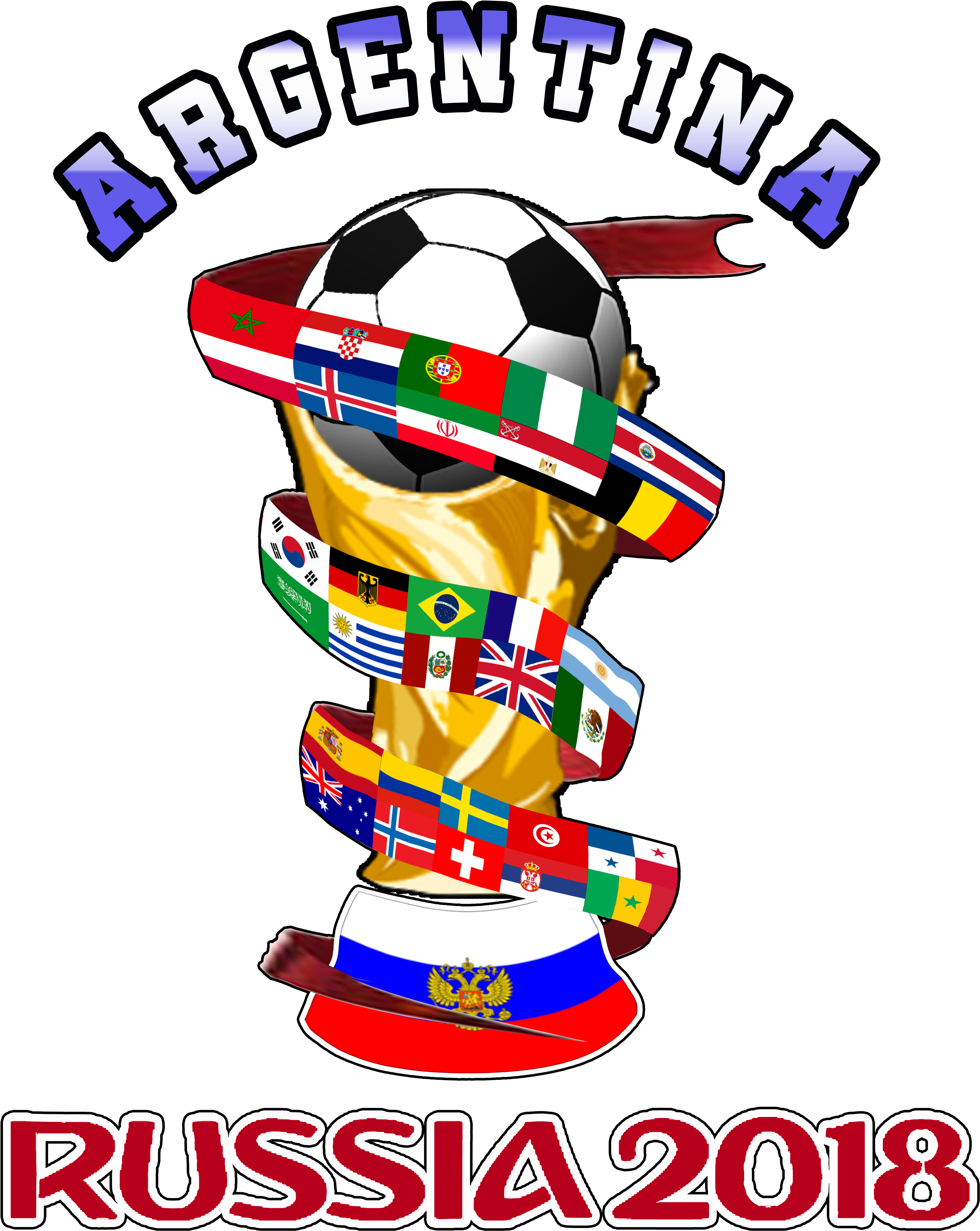 Argentina World Cup Russia - 2018 Fifa World Cup (4500x5400)