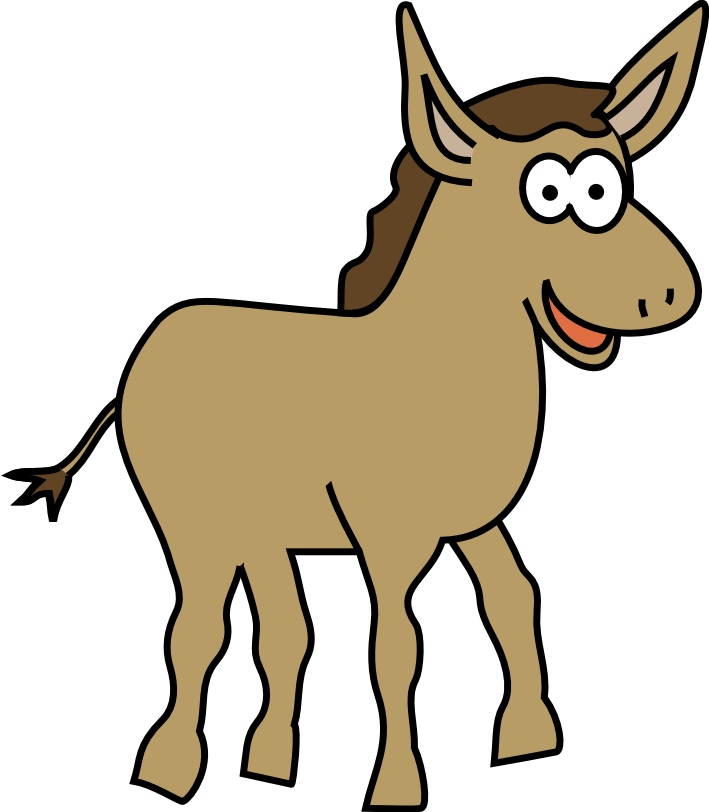 Mule Donkey Clip Art - Mule Donkey Clip Art (709x812)
