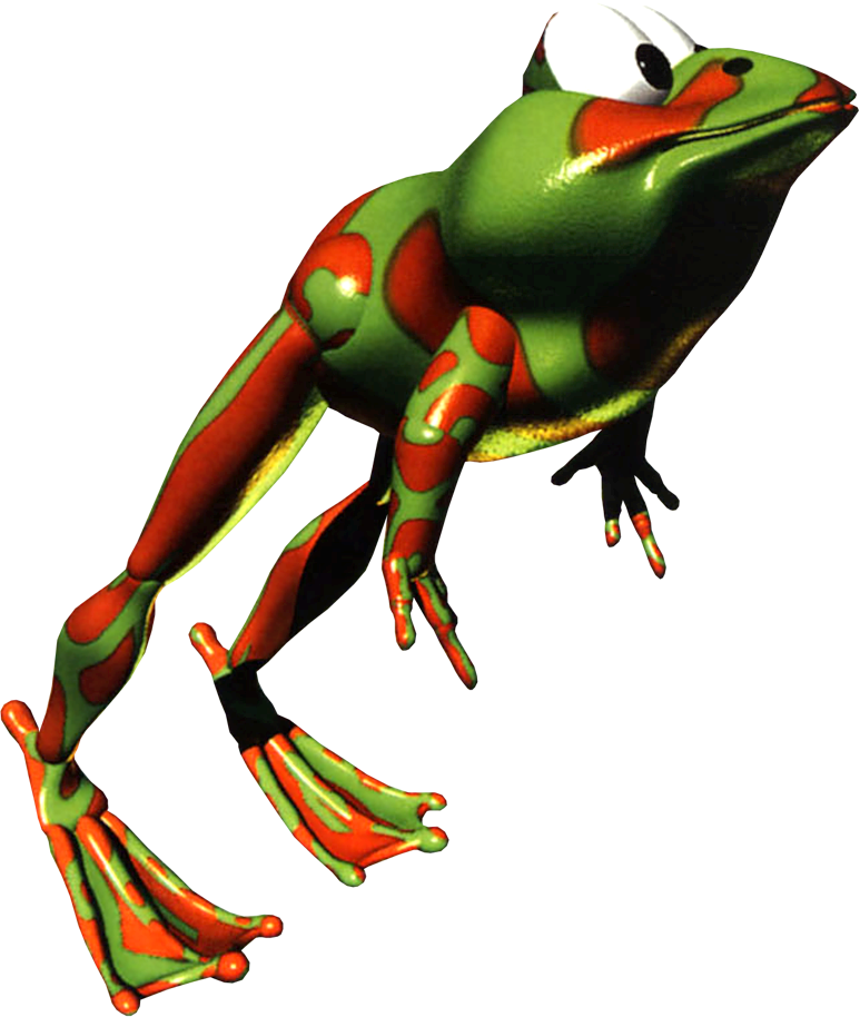 Frog Artwork - Donkey Kong Country Frog (773x914)
