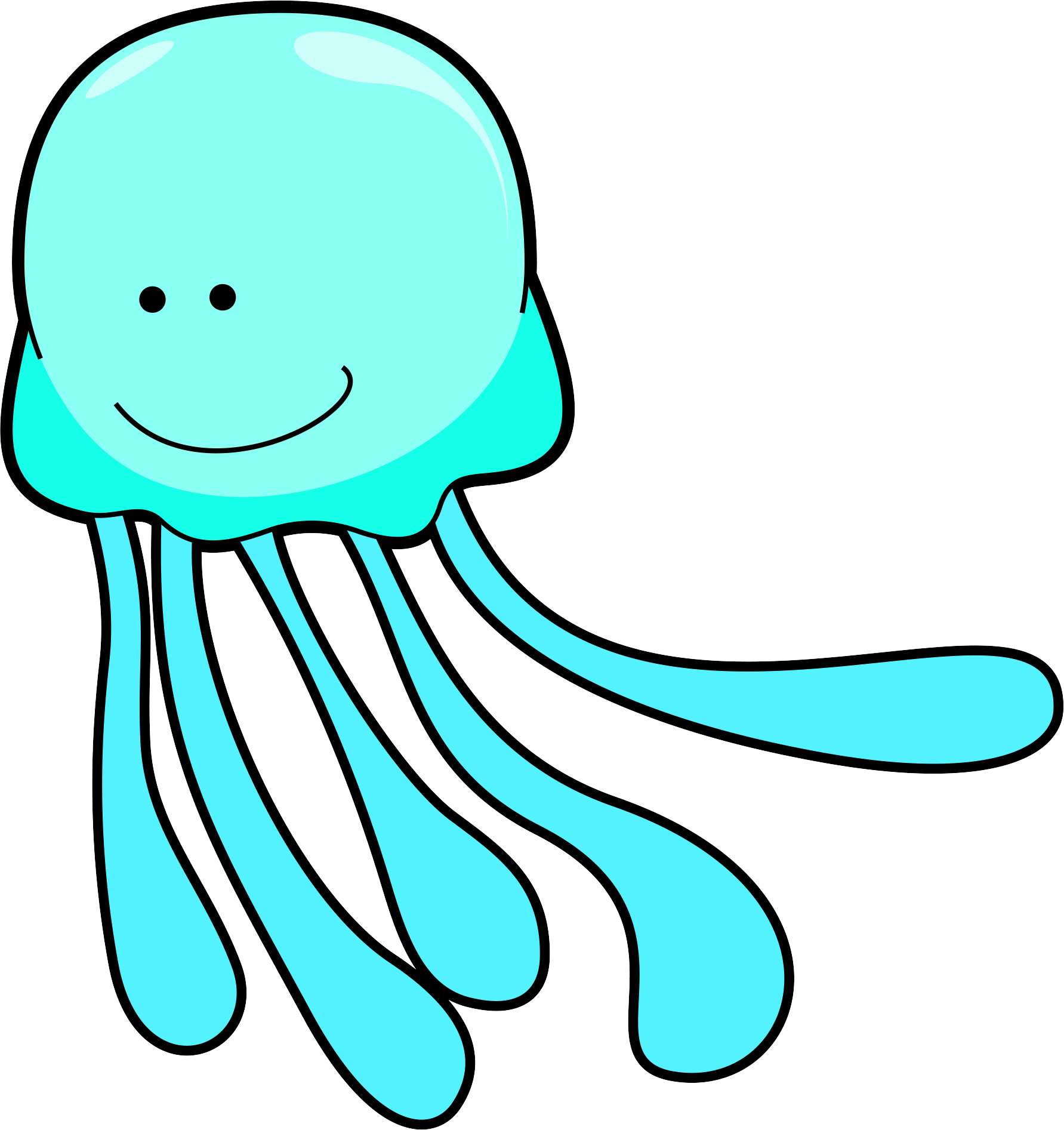 Sea Animals Cute Clip Art Freebies - Clip Art (1783x1893)