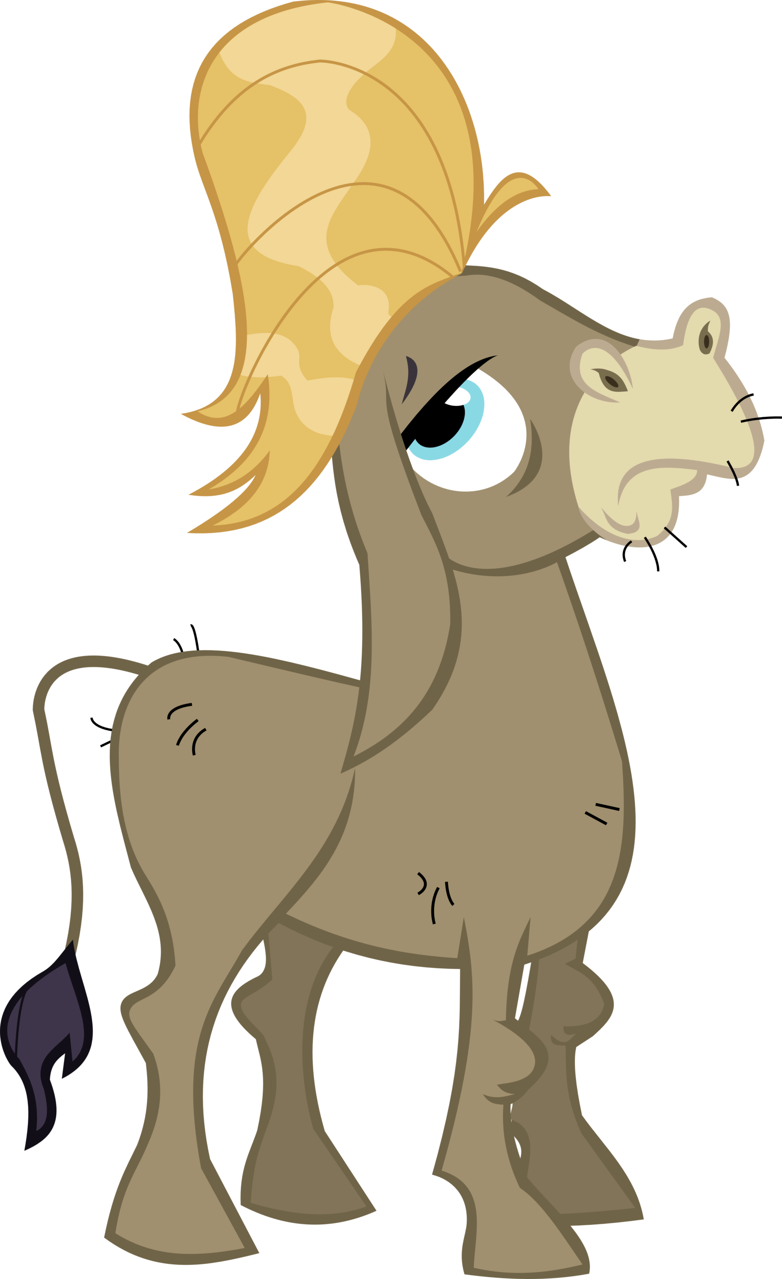 Cranky Doodle Donkey By Thebosscamacho - Cranky Doodle Donkey Vector (1600x2618)