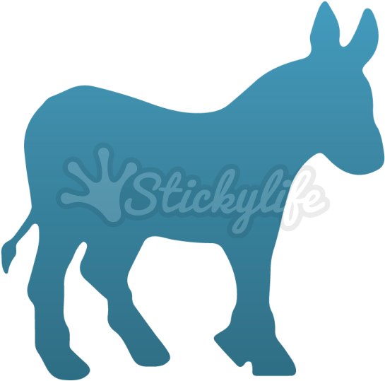 Donkey Temporary Tattoo - Democratic Party Republican Party (940x587)