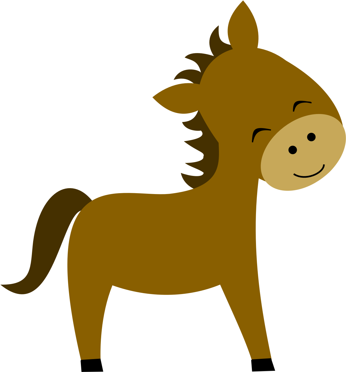 Silhouettes - Farm Animals Clipart (1194x1285)