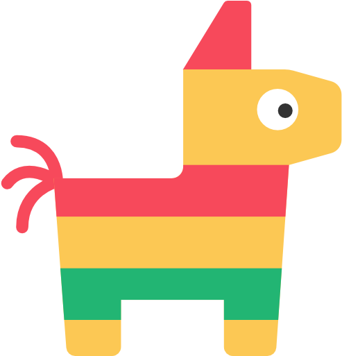 Piñata Free Icon - Mexican Pinata Flat Png (512x512)