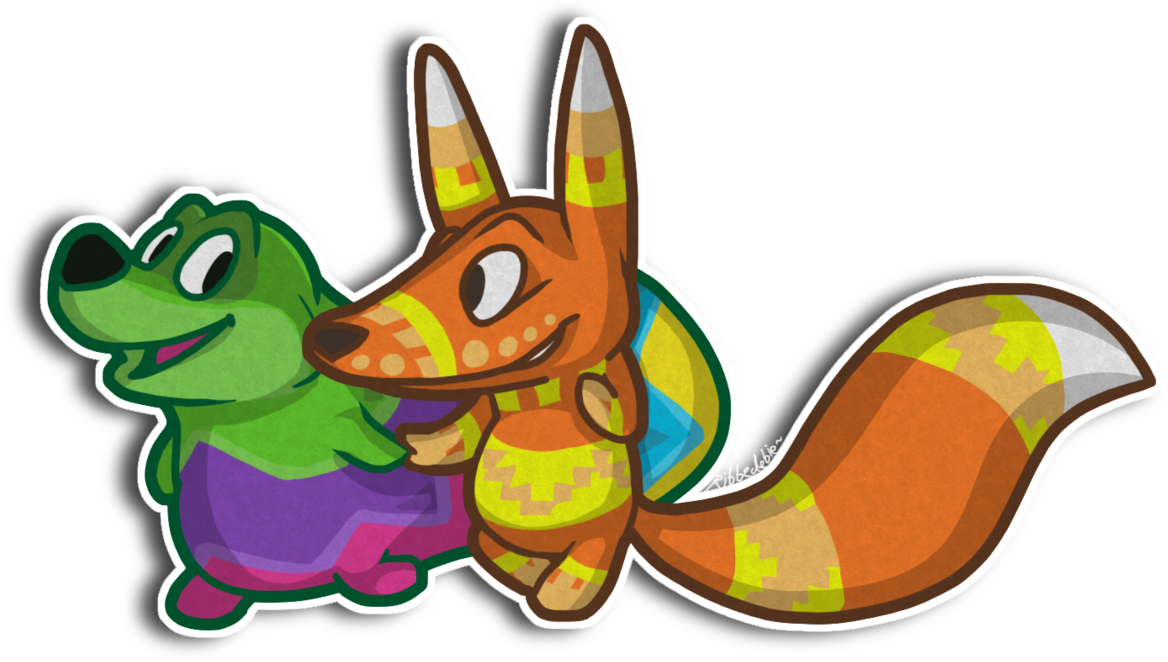 Just A Couple Of Happy Pinatas By Ribbedebie - Cartoon (1203x664)