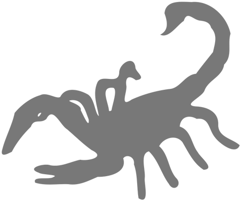 7618 Free Farm Animals Vector Silhouette Public Domain - Scorpion Silhouette Png (500x420)