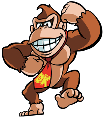 Easy Donkey Kong Clipart - Mario Vs Donkey Kong (353x400)