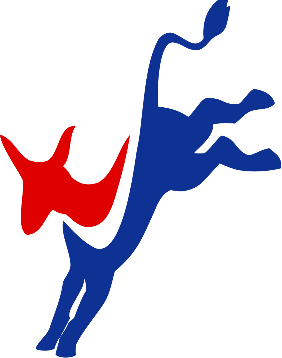Democrats Logo Donkey Png - Difference Between Democrats And Republican (1200x1524)