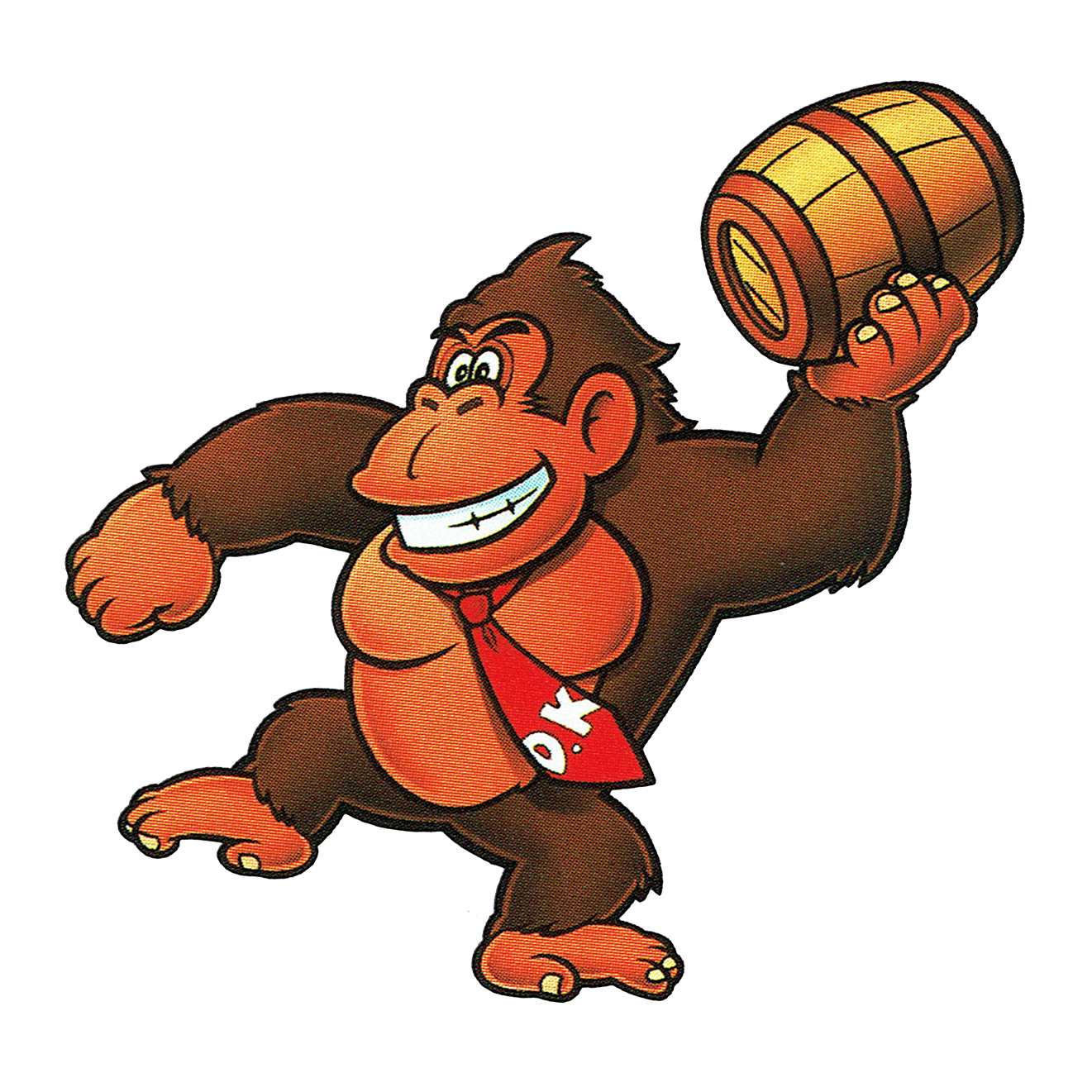 Donkey Kong - Donkey Kong With Barrel (1321x1321)