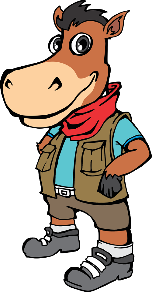 Adventure Donkey - Cartoon (500x960)