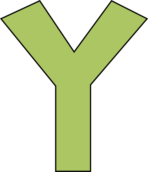 Green Letter Y Clip Art - Green Letter Y Clip Art (472x550)