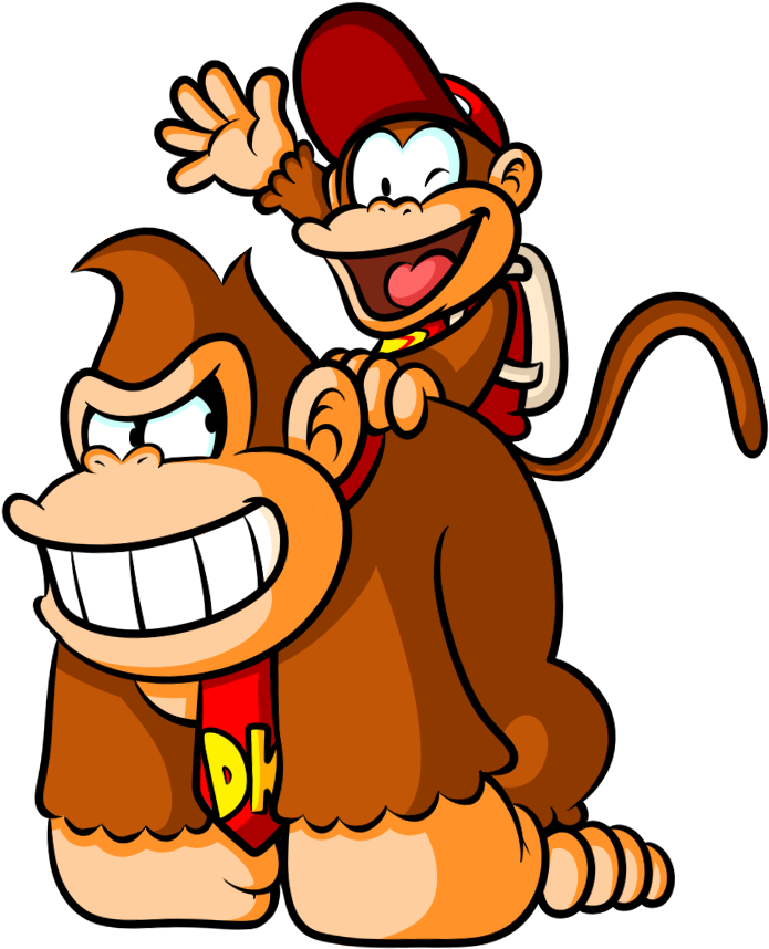 Donkey Kong And Diddy Kong By Captain-regenold - Donkey Kong And Diddy Kong (729x870)