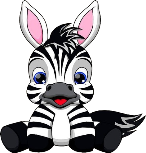 Cute Baby Zebra Pictures - Cartoon Baby Zebra (500x500)