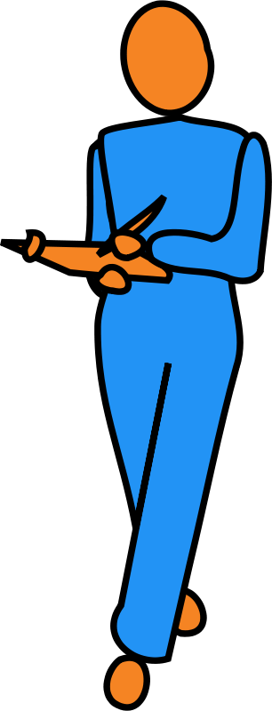 Thank You For Walking Through Poo - Man With Clip Board Flat Art (920x2400)