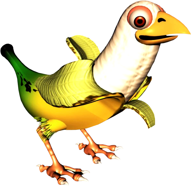 Banana Bird Artwork - Banana Bird Artwork (676x662)