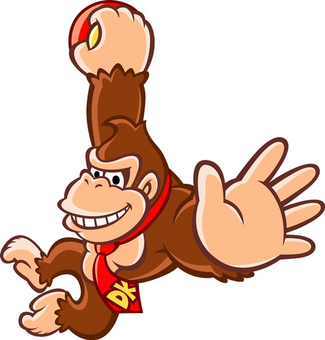 Donkey Kong Png Photo - Donkey Kong King Of Swing (458x479)