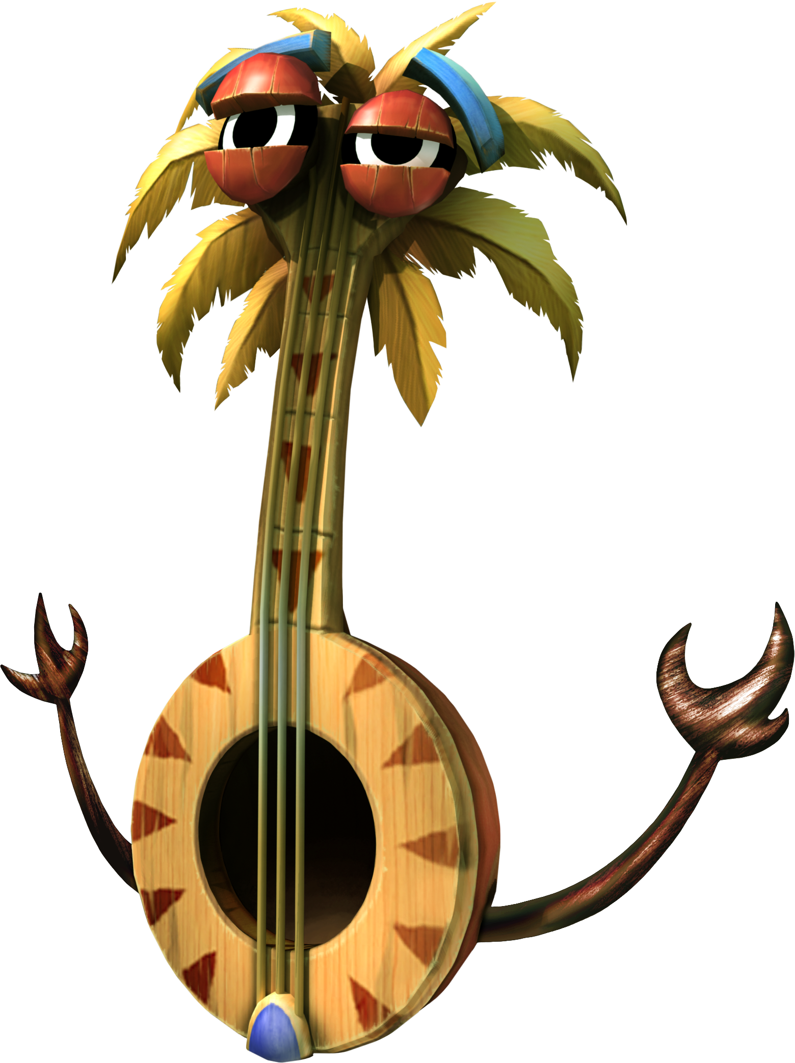 Banjo Ukulele's Artwork From Donkey Kong Country Returns - Donkey Kong Country Returns Crazy Cart (1560x2086)