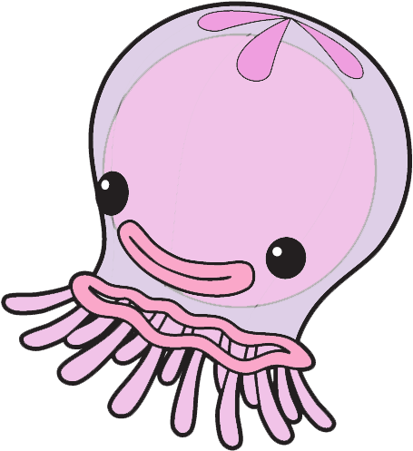 Jelly Fish Clip Art Black And White Jellyfish Animal - Jellyfish Octonauts (472x519)