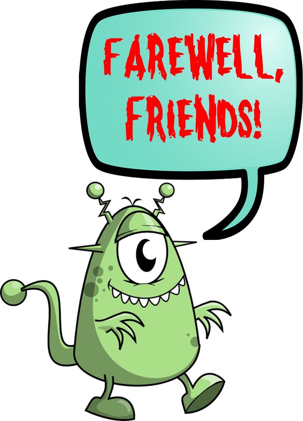 Farewell Image Clip Art - Goodbye Clipart Funny (1036x1439)