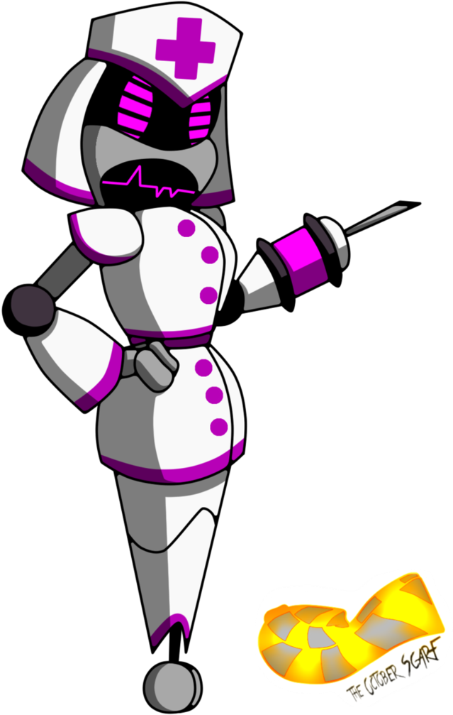 Nurse Nano By Theoctoberscarf - Cartoon (732x1092)