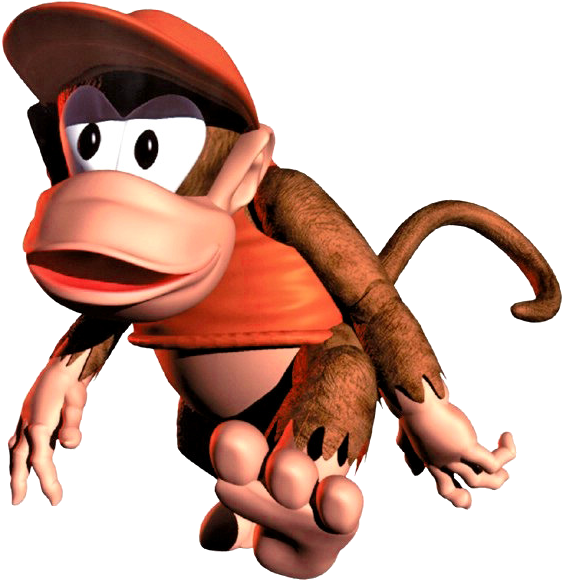 Donkey Kong Country - Donkey Kong Country Diddy (600x597)
