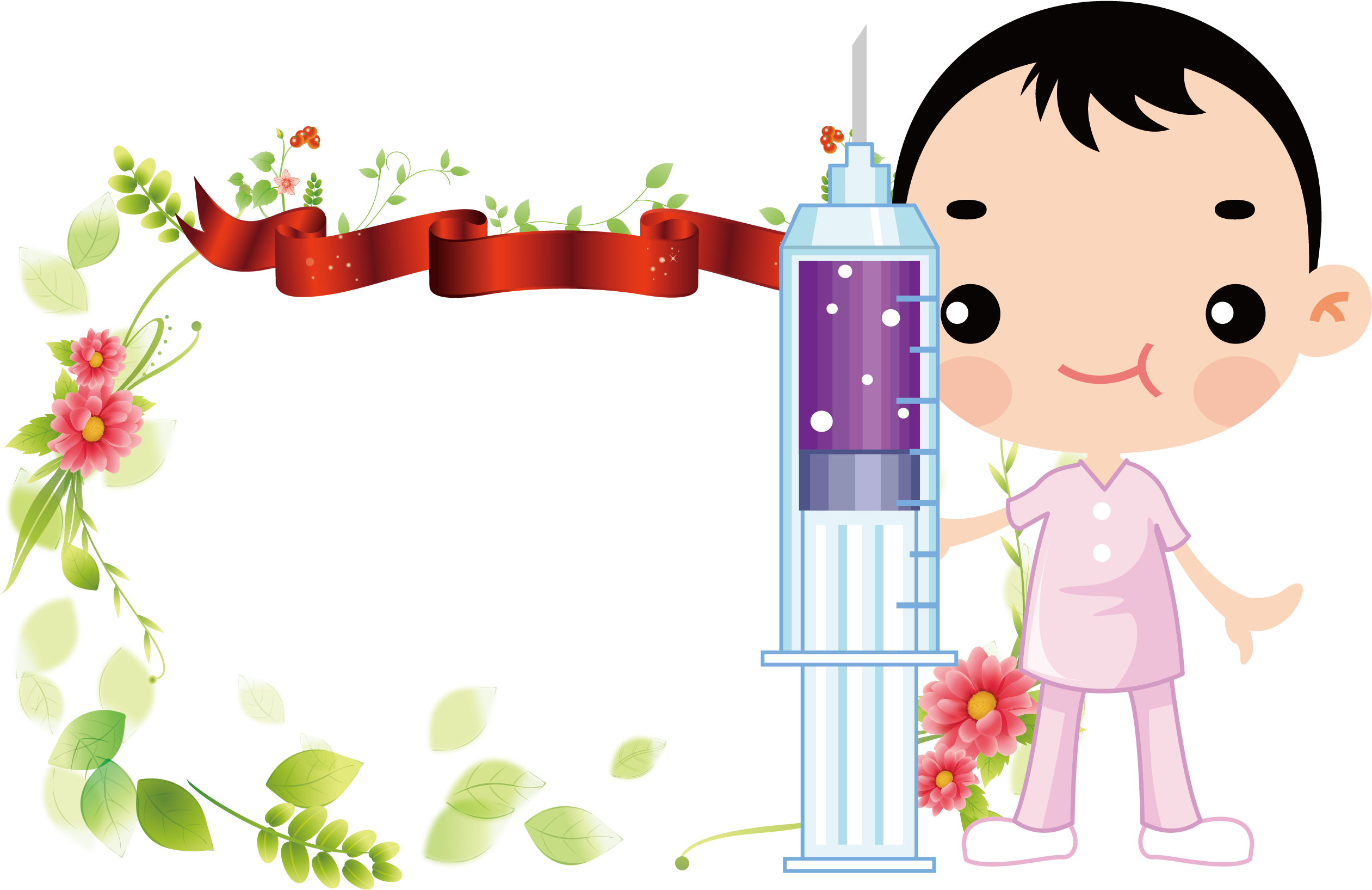 International Nurses Day Syringe Nursing - Cartoon Nursing Day (2608x1698)