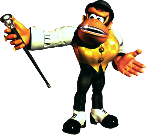 Swanky Kong Artwork - Donkey Kong Swanky Kong (591x545)