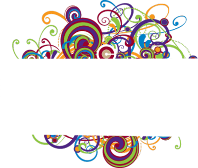 Colorful Page Borders - Colorful Swirl Border Png (400x338)