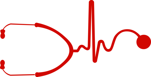 Stethoscope Ekg Vinyl Decal - Stethoscope Ekg Png (600x308)