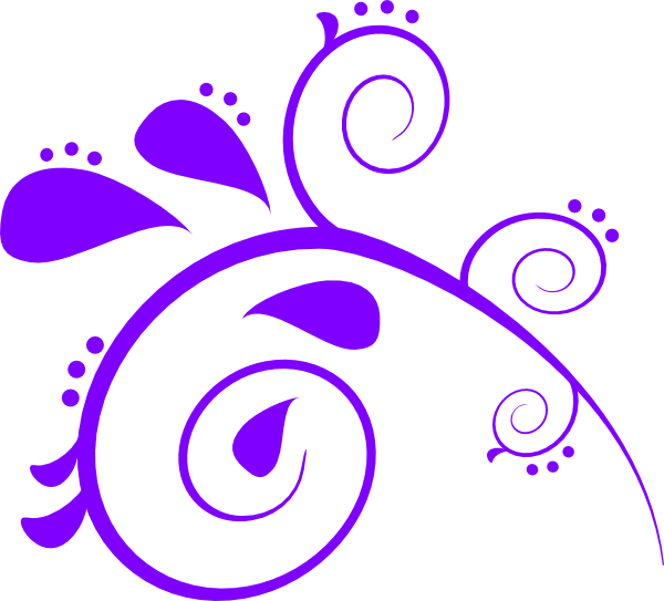 Purple Swirl Paisley Clip Art At Clker Com Vector Clip - John Inglefield's Thanksgiving (600x543)