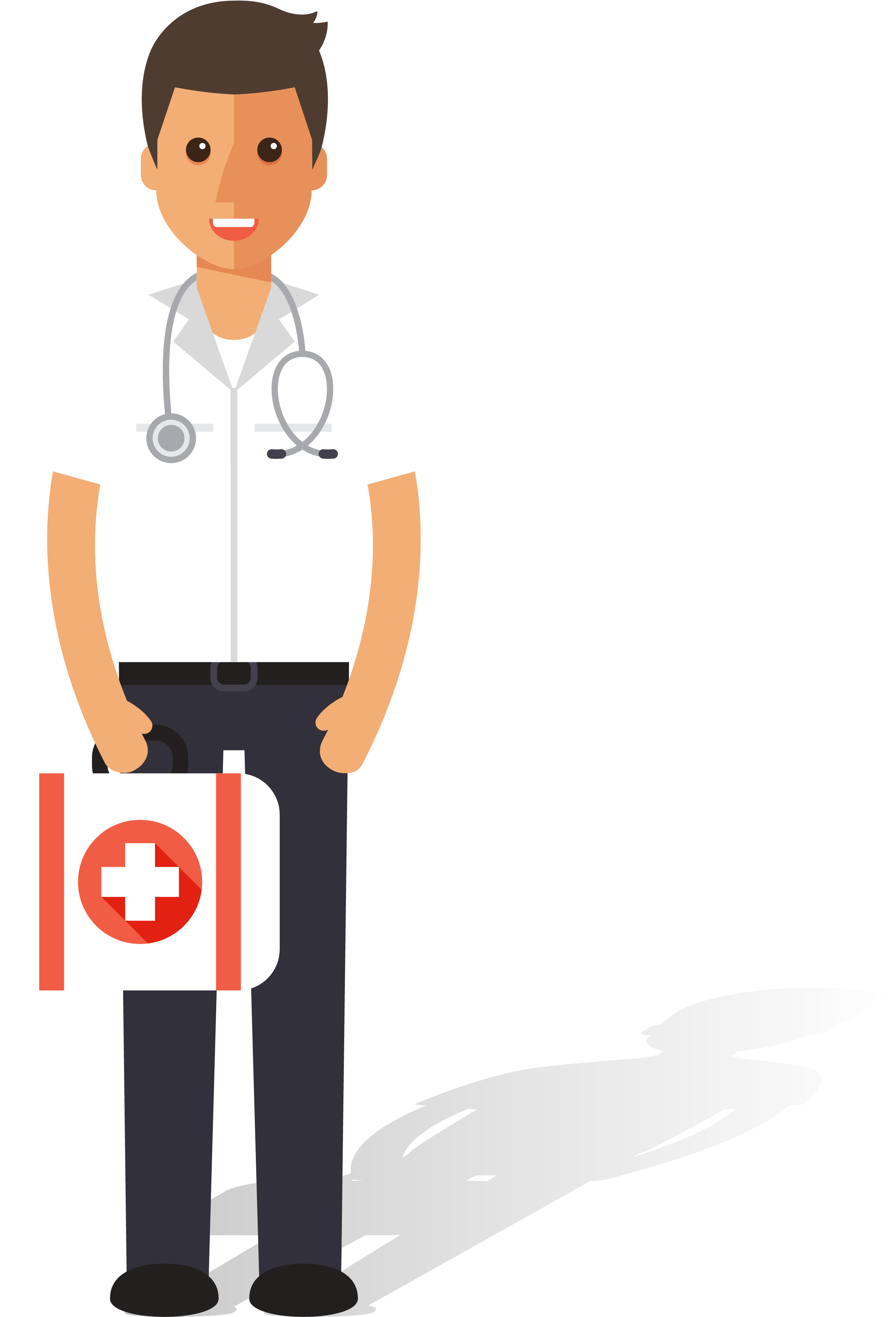 Nursing Physician Patient - Doctor Patient Transparent Clipart (3530x4695)