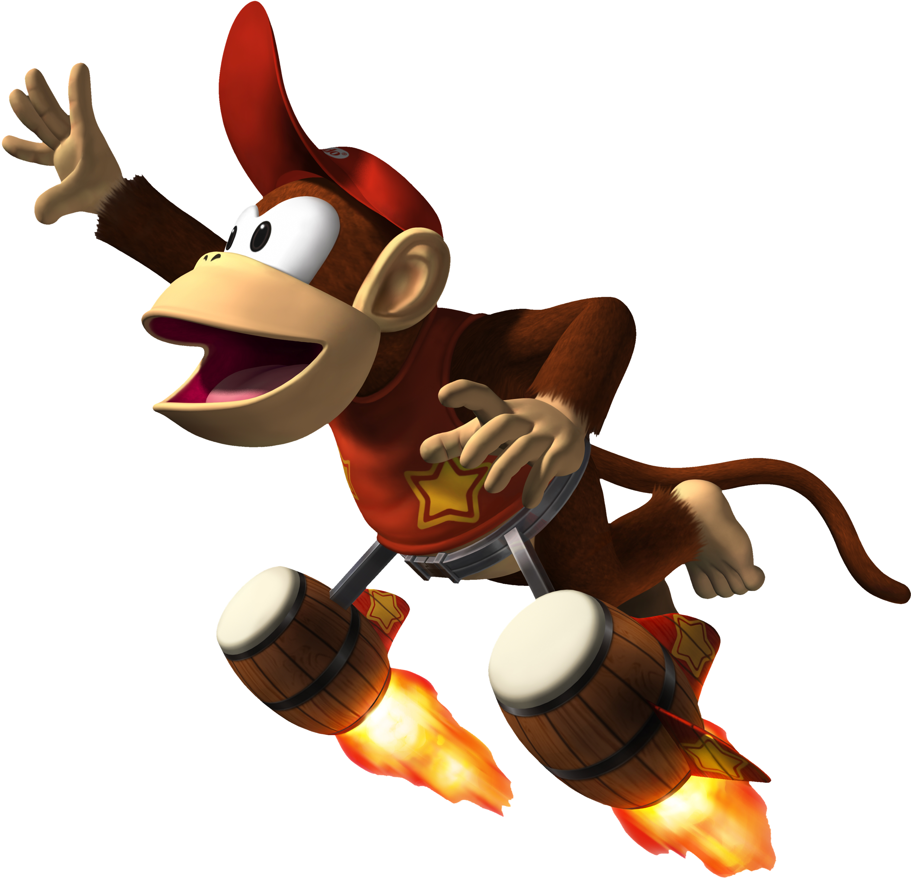 Barrel Blast Wii Donkey Kong Country Cranky Kong - Donkey Kong Barrel Blast (3072x2915)