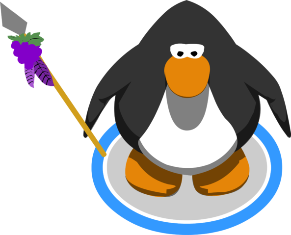 Grape Spear In-game - Club Penguin (593x479)