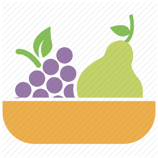 Grapes Clipart Basket - Fruit Basket Icon Png (512x512)