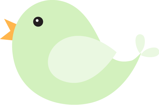 Kit De Personalizados Tema "passarinhos" Para Meninas - Desenho De Passarinho Verde (529x349)